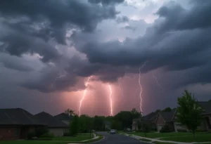 Dramatic scene of an approaching thunderstorm in York and Chester counties.