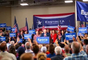 Supporters at Wes Climer's campaign launch event