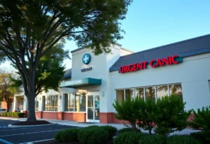 Exterior view of Rock Hill urgent care clinic