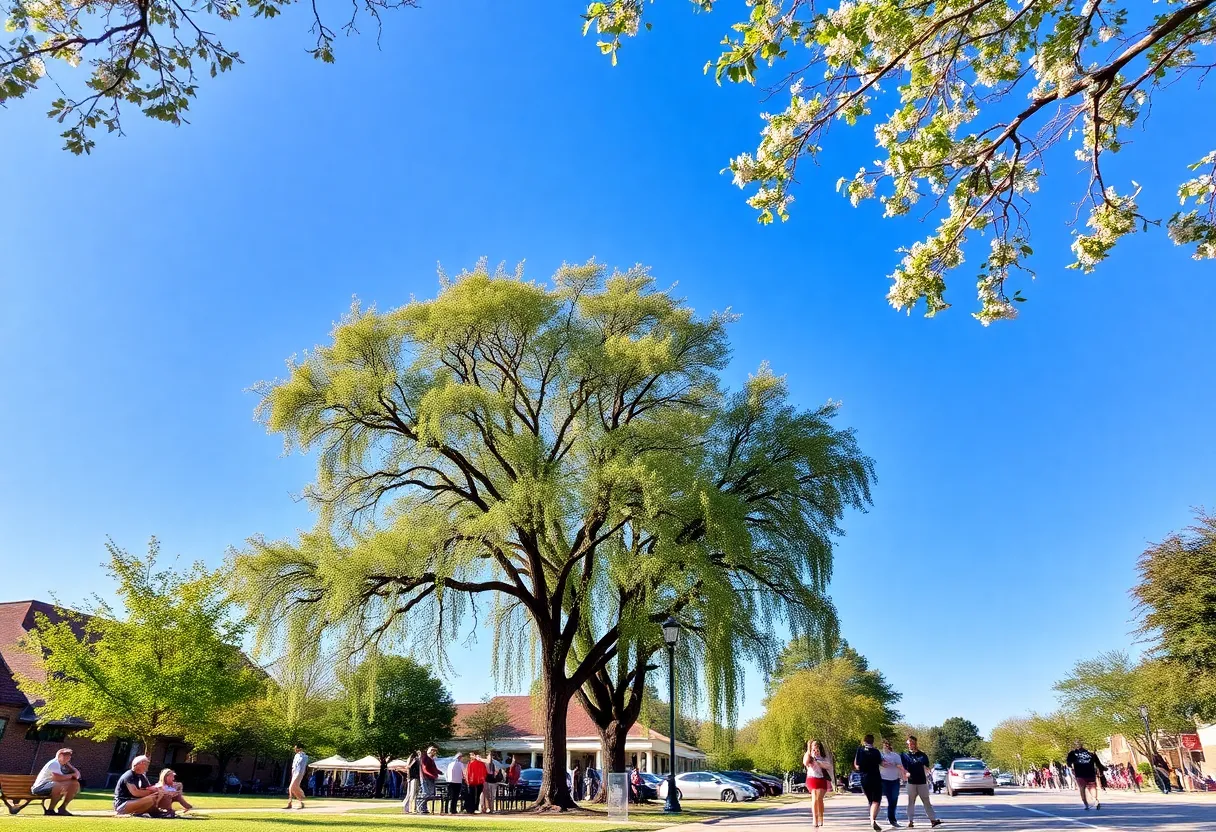 People enjoying a sunny day in Rock Hill