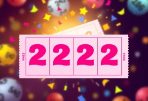 Visual of winning lottery tickets illustrating the 2-2-2 combination