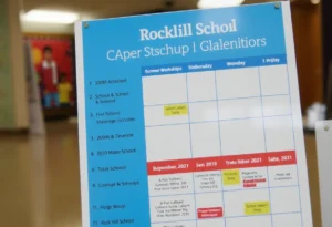 Visual representation of the Rock Hill Schools calendar highlighting key academic dates.
