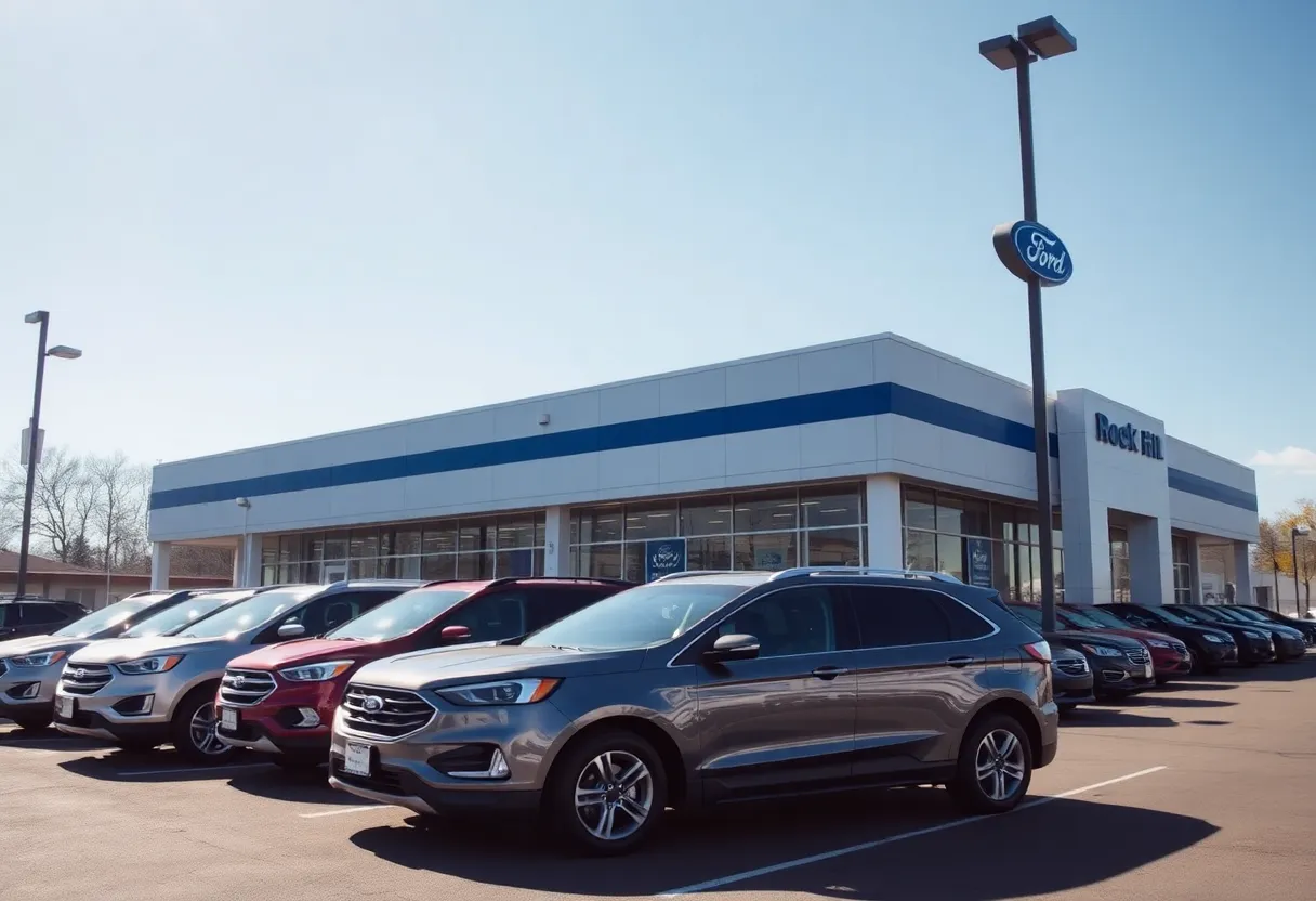 A variety of used Ford vehicles available at a Rock Hill dealership
