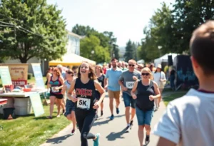 Community event in Rock Hill with families enjoying a summer day.