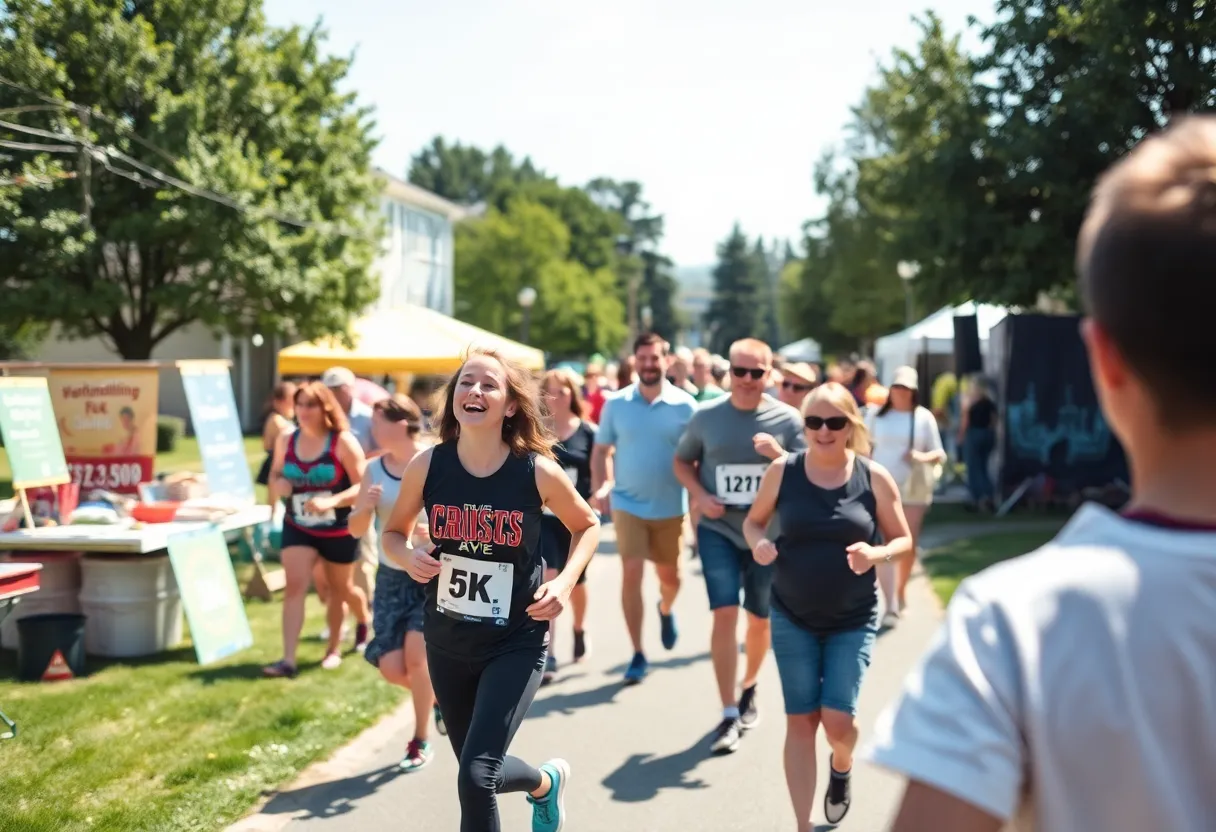 Community event in Rock Hill with families enjoying a summer day.