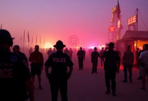 Police investigation at Burning Man festival