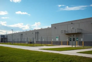 Exterior view of Camp 57 Detention Facility