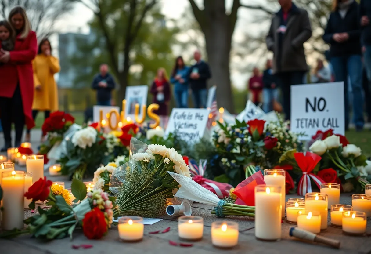 Candlelight vigil honoring victims of gun violence