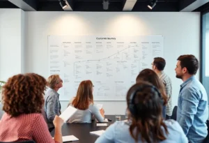 Group discussion on customer journey mapping