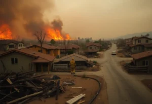 Destruction caused by the Eaton fire in Southern California