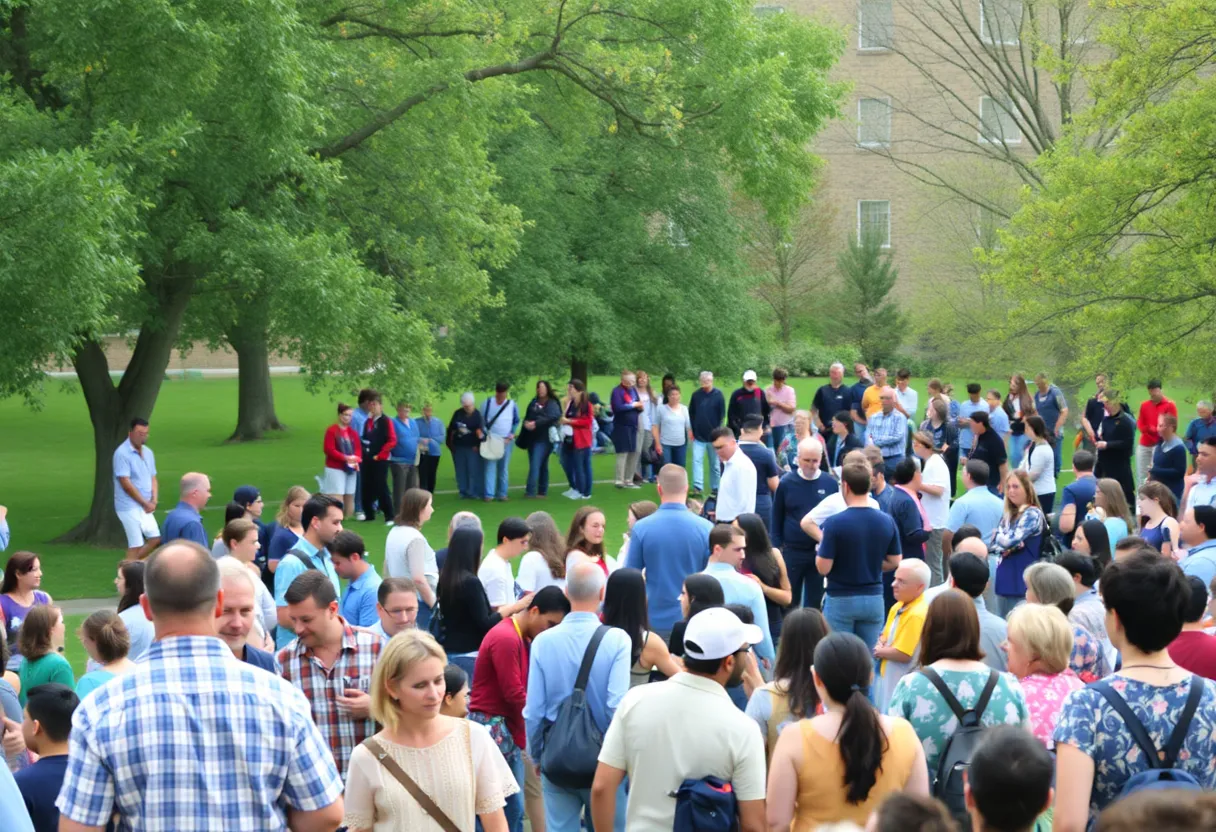 People participating in community events in Elizabethtown