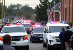 Funeral service for Northern York County detectives at Living Word Community Church