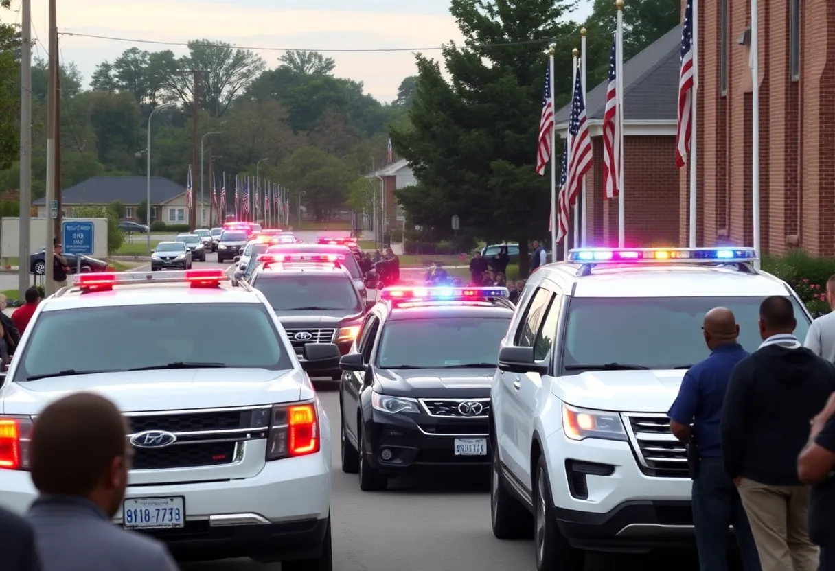 Funeral service for Northern York County detectives at Living Word Community Church