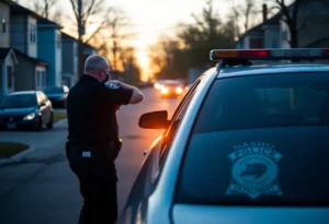Nashua Police conducting an arrest in the city