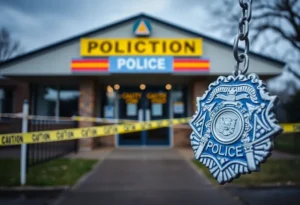 Police station representing law enforcement efforts