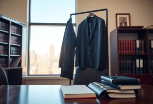 A symbolic representation of a dedicated attorney's office