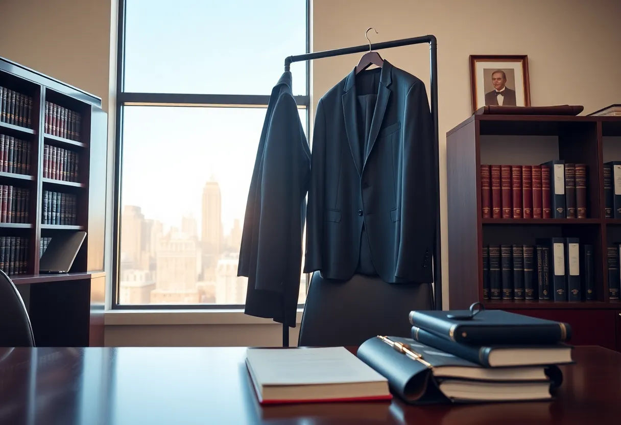 A symbolic representation of a dedicated attorney's office