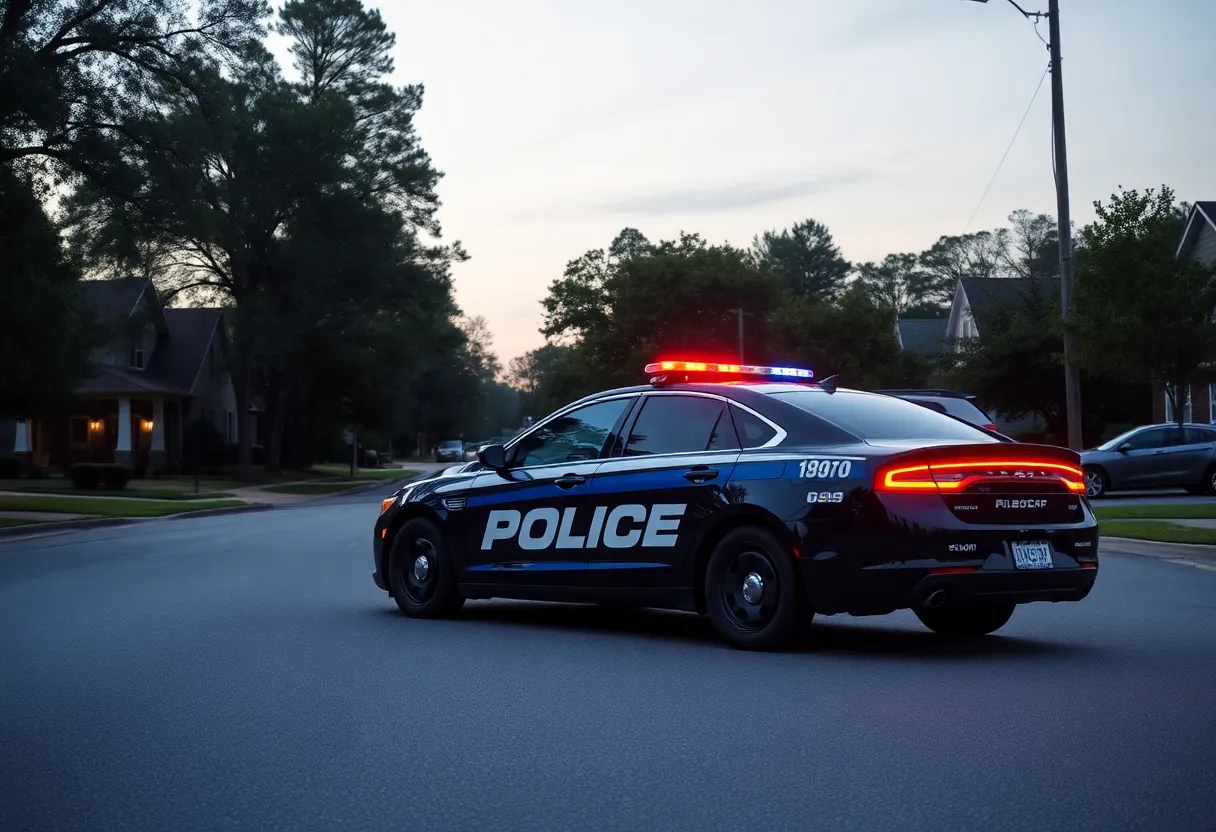 Scene of a police operation in Rock Hill, South Carolina