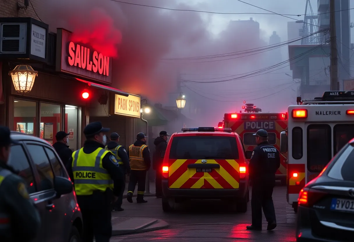 Police respond to a shooting incident at Budiman's Smoke Shop in Rock Hill.