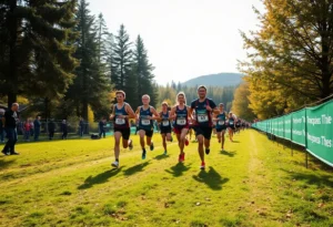 Athletes competing in the Winthrop University cross country season opener