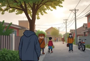 Community safety and child protection concept