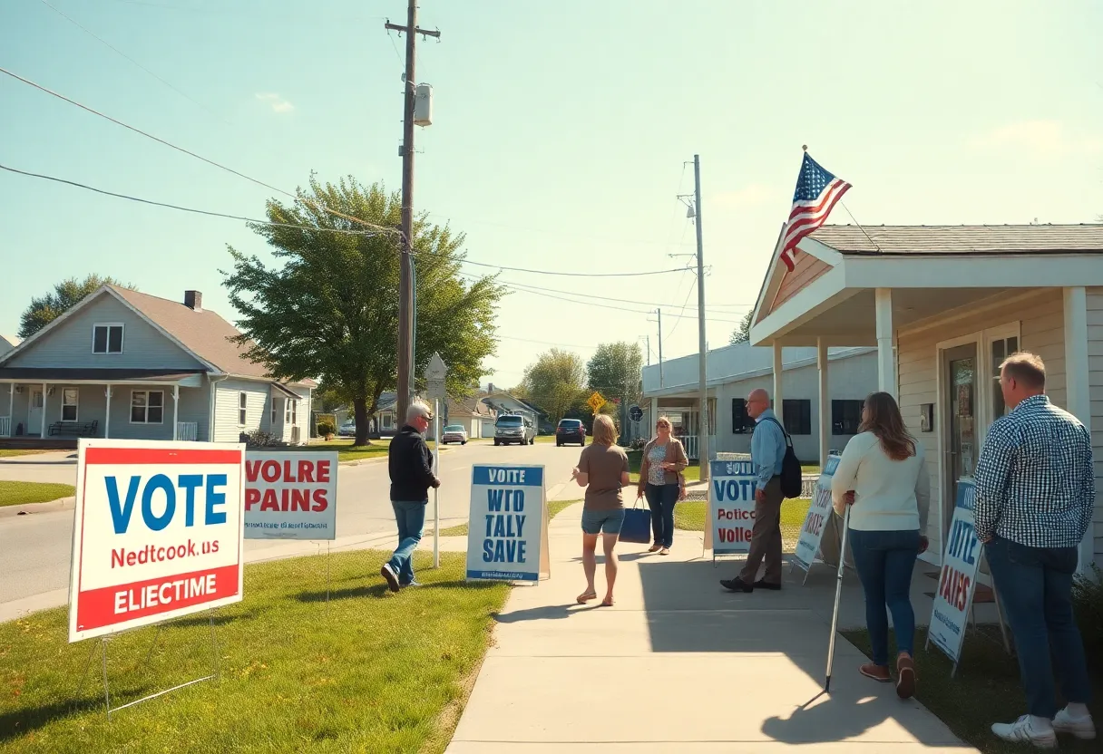 Polling place in York County during elections