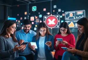 Consumers engaging with digital platforms showcasing behavioral insights