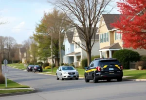 Police presence in Carroll Township during a shelter-in-place order