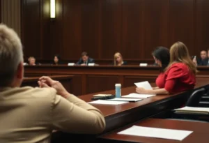 Courtroom illustrating drug abuse legal consequences