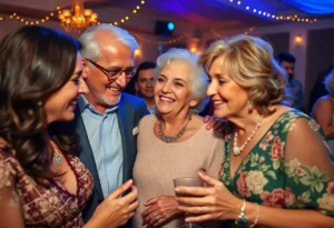 Celebration of life with family reminiscences and joyful memories.