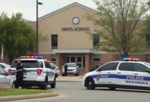 Police presence outside South Pointe High School