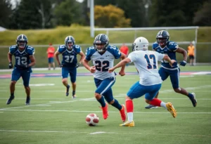Football player demonstrating versatility on the field.