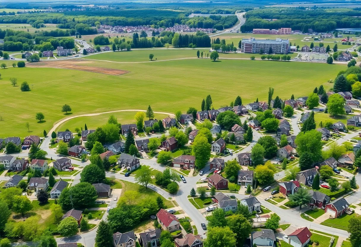 Residential neighborhoods in Lancaster County