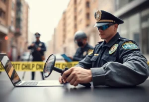 Illustration of law enforcement actions against child exploitation