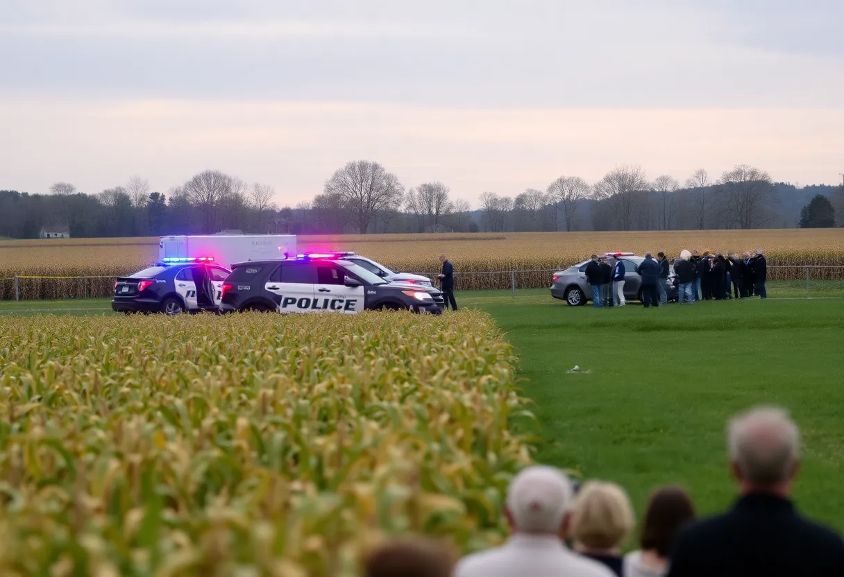 Scene of police activity in North Codorus Township after a shooting.