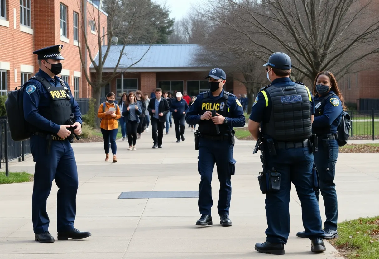 Police officers present at Nevada Union High School