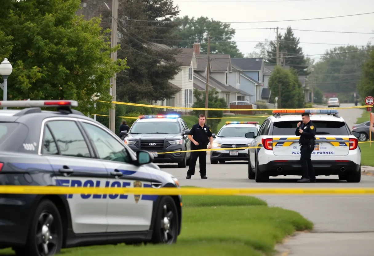 Carroll Township Police conducting a search operation