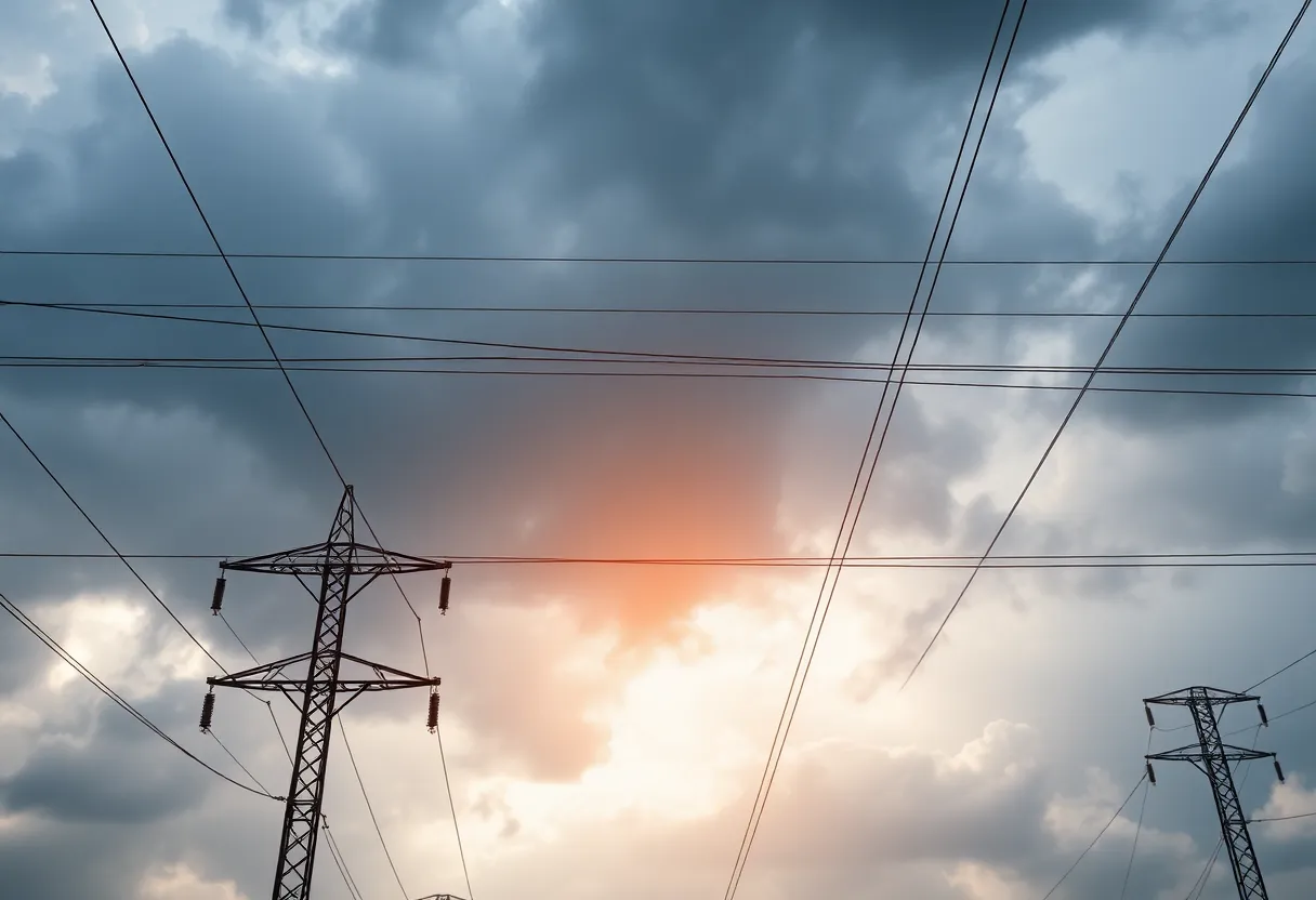 PPL Electric Utilities infrastructure with power lines