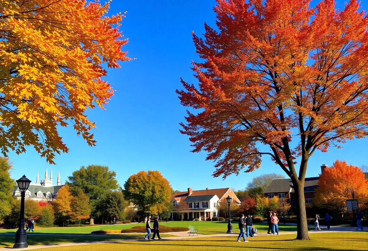 A picturesque fall day in Rock Hill, South Carolina
