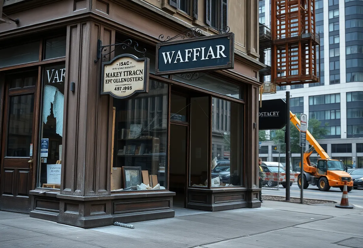 Abandoned storefront in Rock Hill, SC awaiting redevelopment