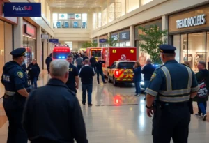 Police responding to a shooting incident at Galleria Mall in Rock Hill