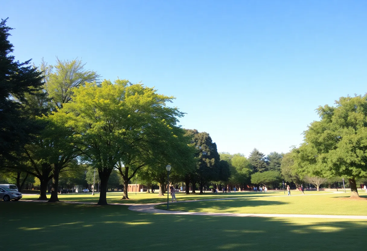 People enjoying outdoor activities in Rock Hill on a sunny day