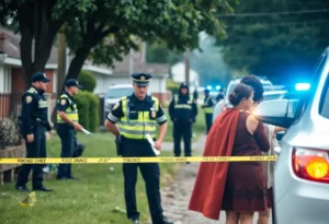 Police search scene for a missing infant in York City