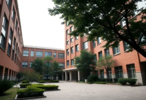 Utah Valley University outdoor courtyard showing security vulnerabilities