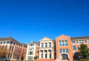 University buildings symbolizing governance and transparency