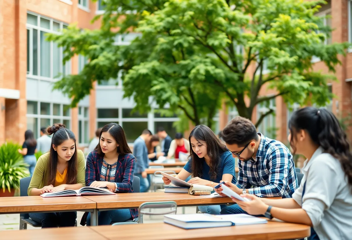 Students collaborating in study sessions at Winthrop University
