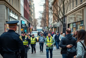 Police presence outside a bank in York, South Carolina after robbery