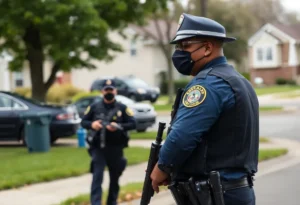 Law enforcement officers conducting a warrant sweep in York County