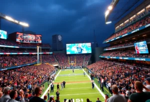 Crowd enjoying sporting events in Charlotte