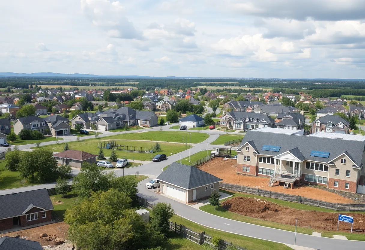 Growing suburban community in Clover School District